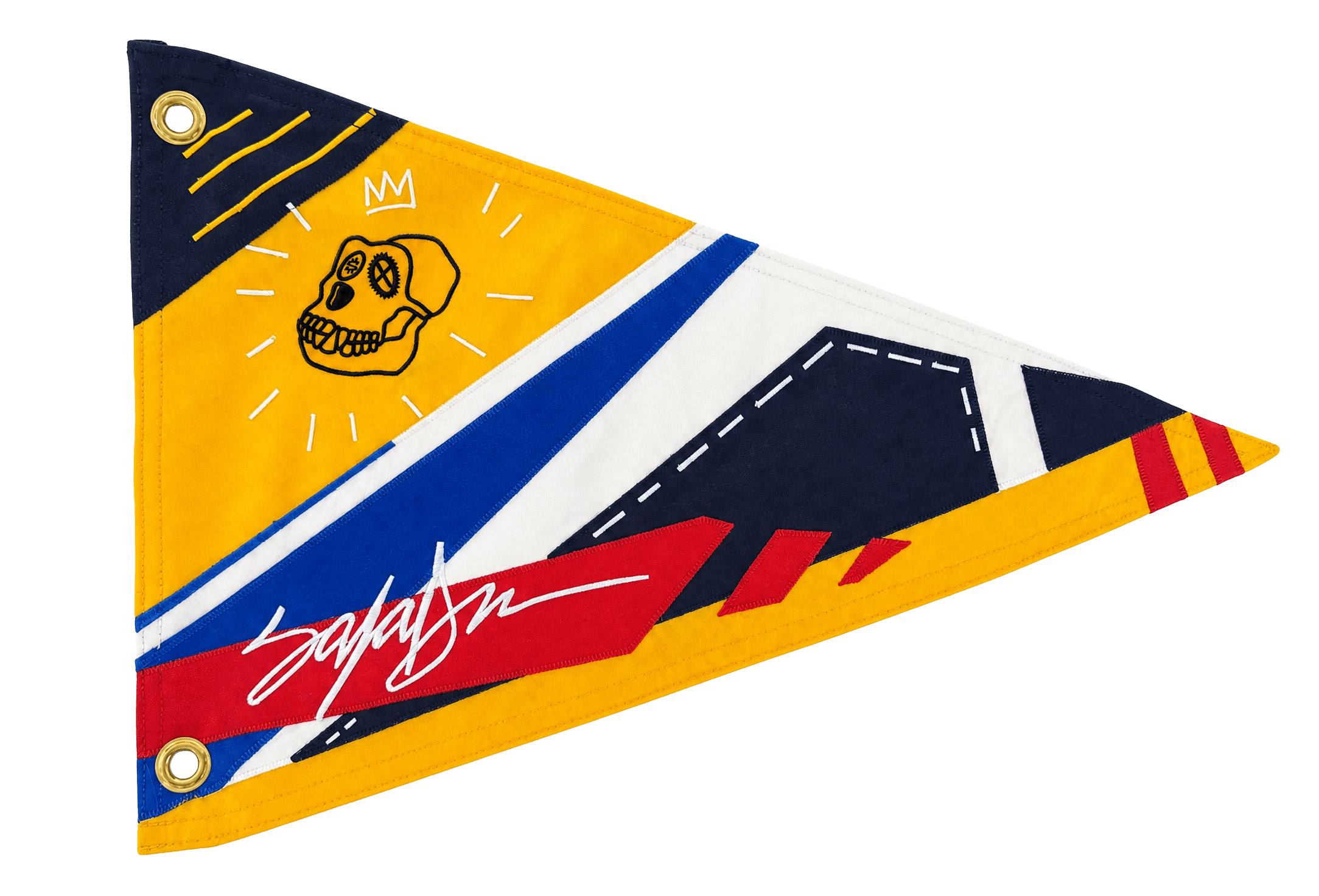 BAYC x King Saladeen burgee flag